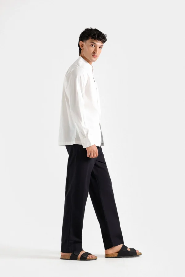 Basic Mandarin Collar Shirt
